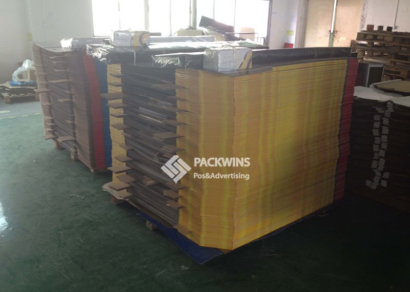 4 Shelves Primavera Notebooks Custom Cardboard Displays