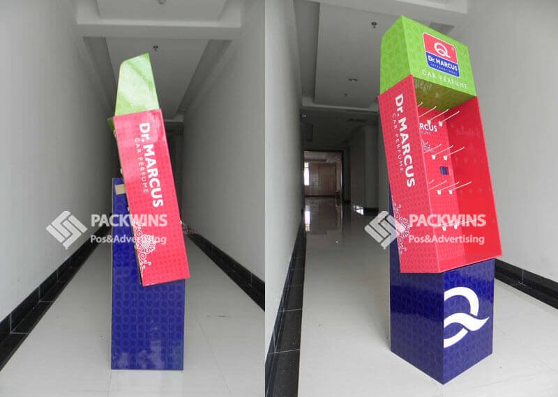 Car Perfume Point Of Purchase Display Folding Pegboard