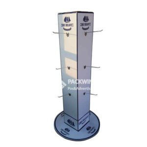 Cardboard-Point-Of-Sale-Pegboard-Tower-For-Slippers-3