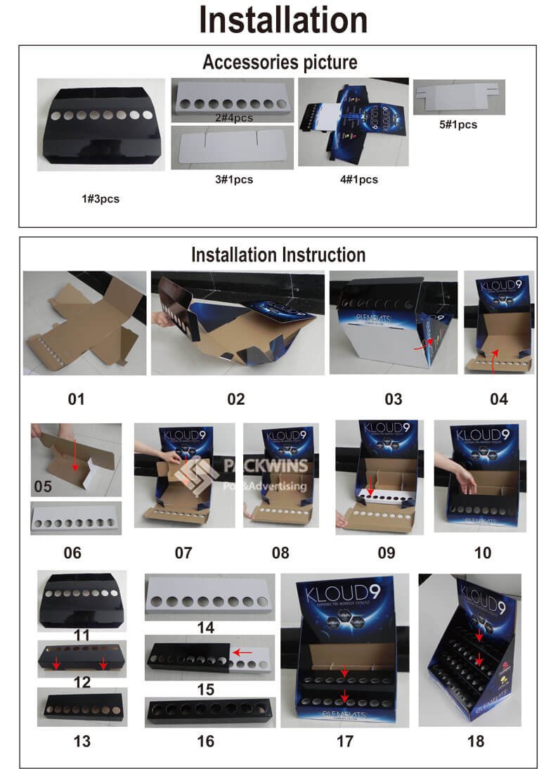 Cloud9 Tubes Custom Cardboard POP Displays