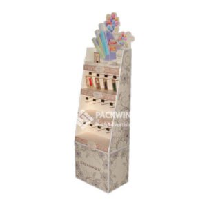 Cosmetics-Corrugated-Floor-Displays-With-Shelves-And-Hangers-4
