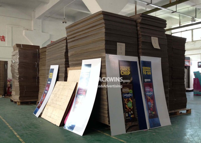 Fruit Juices Pos Pop Marketing Corrugated Tower Display Stand