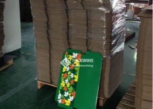 Full Graphic Design And Print Floor Display Cases For Juice
