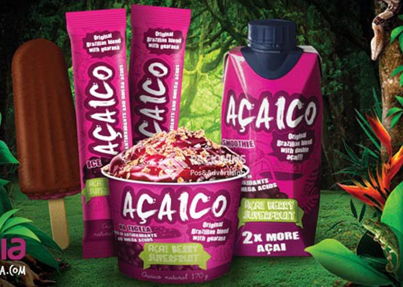 Full Graphic Design And Print Floor Display Cases For Juice