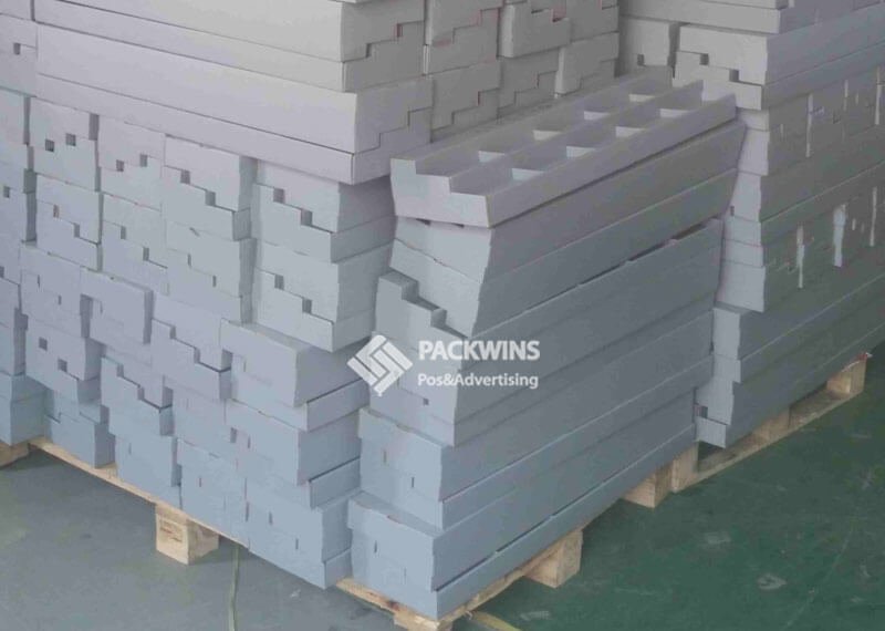 Glasses Cardboard POS Display Units with Metallic Look