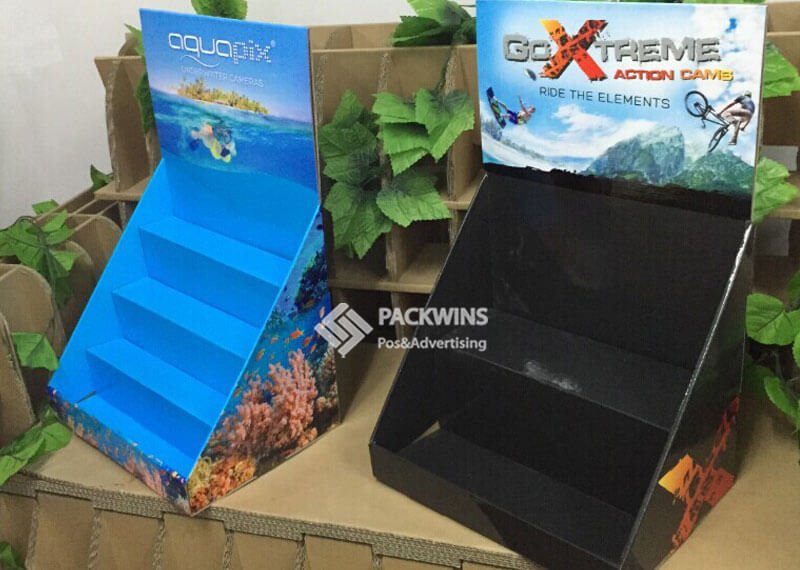 Goxtreme Action Camera Shelf Design Cardboard Tabletop Display
