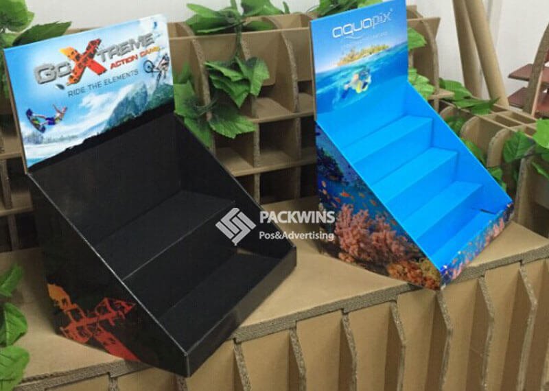 Goxtreme Action Camera Shelf Design Cardboard Tabletop Display