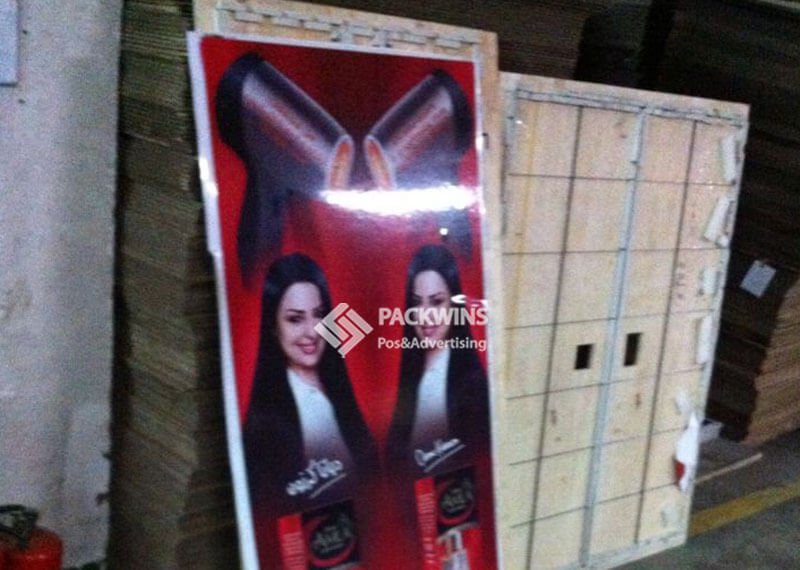Hair Dryer Shaped Point Of Purchase Display For Shampoo