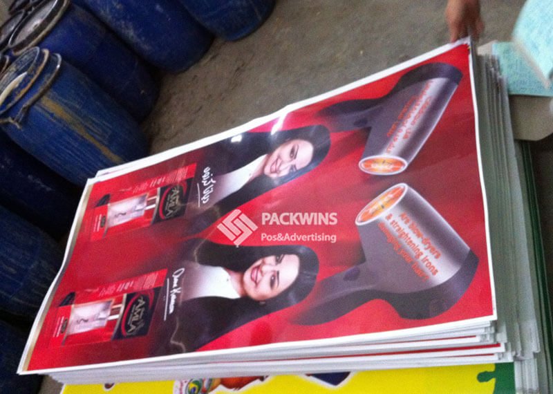 Hair Dryer Shaped Point Of Purchase Display For Shampoo