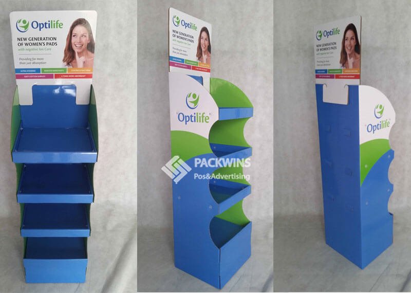 Optilife Sanitary Towel Point Of Sale Display Manufacturers