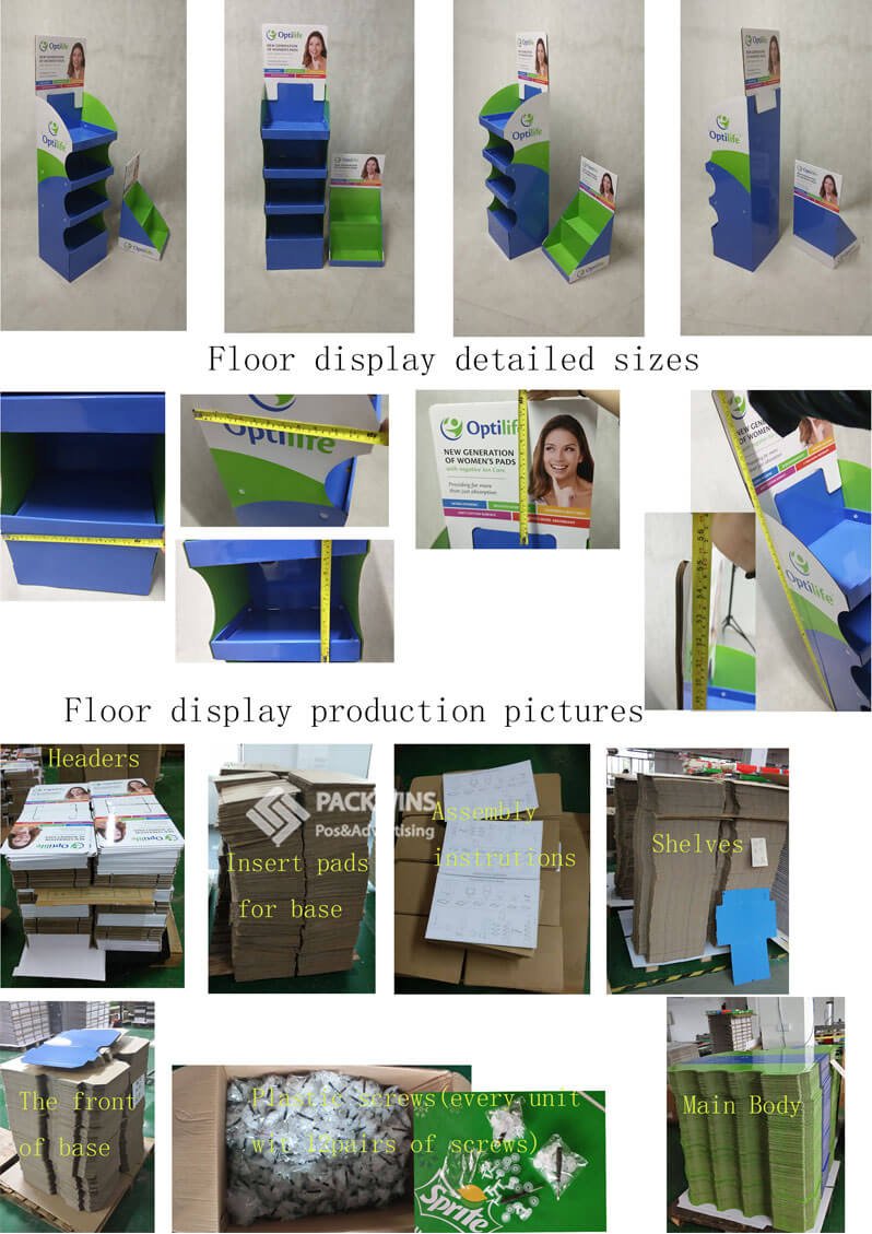 Optilife Sanitary Towel Point Of Sale Display Manufacturers