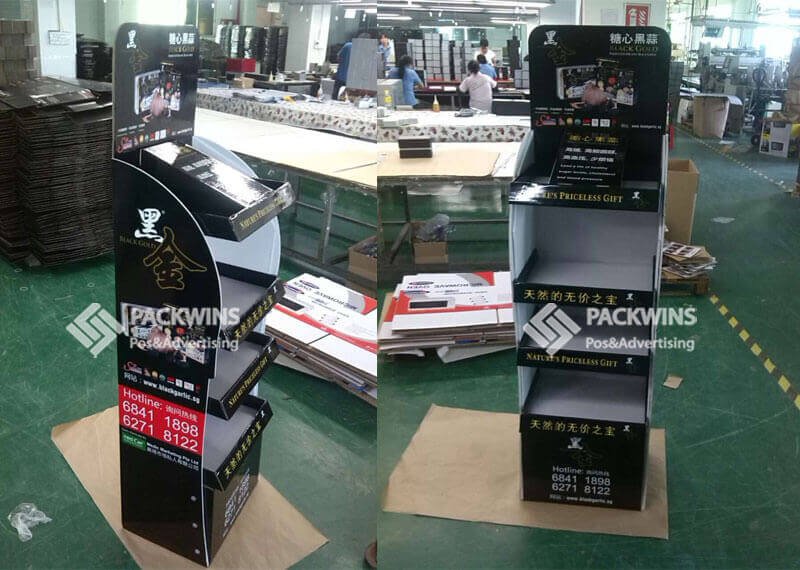 Organic-Black-Garlic-Foods-Cardboard-Exhibition-Display-Stands-2