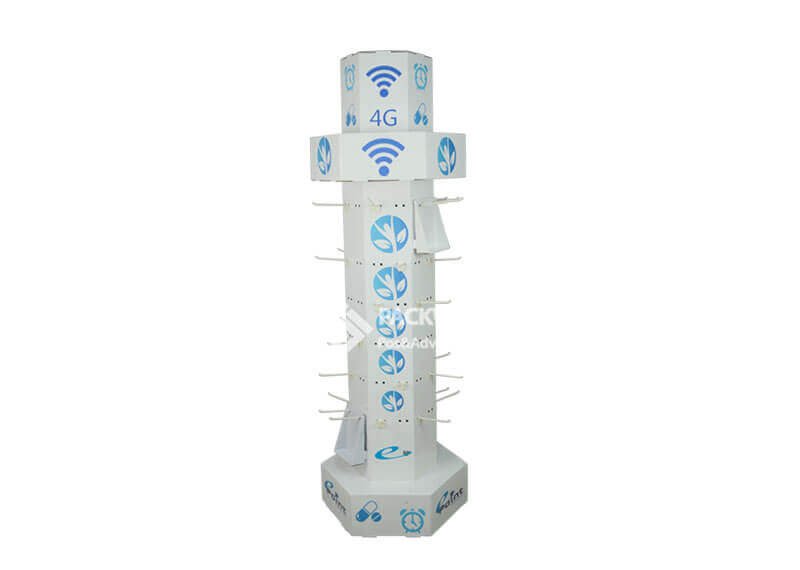 Phone-Accessories-Hexgon-Rotating-Pegboard-Tower-Manufacturer-2