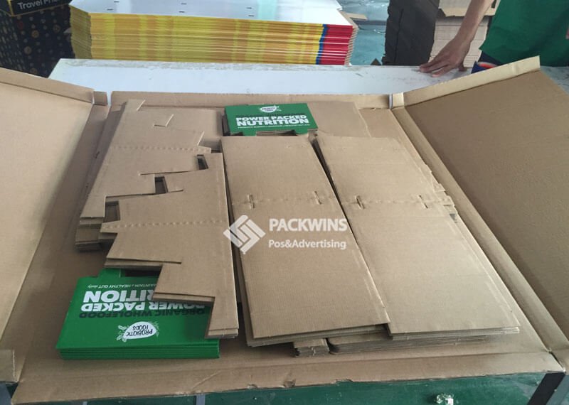 Probiotic Nutrition Foods Retail Cardboard Counter CDU