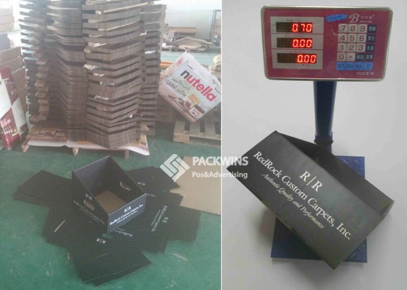 Redrock Custom Carpets Cardboard Point of Sale Display