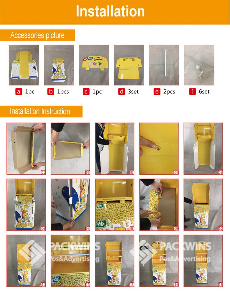 Tictac Shelving Retail Point Of Purchase Displays With Silver Strip Cover
