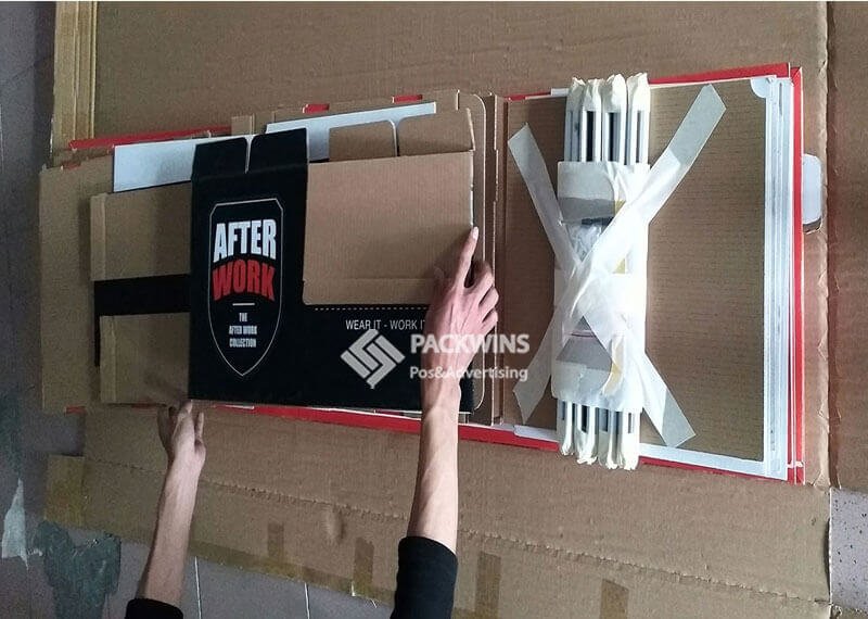 Workwear 4 Sides Cardboard Pallet Display