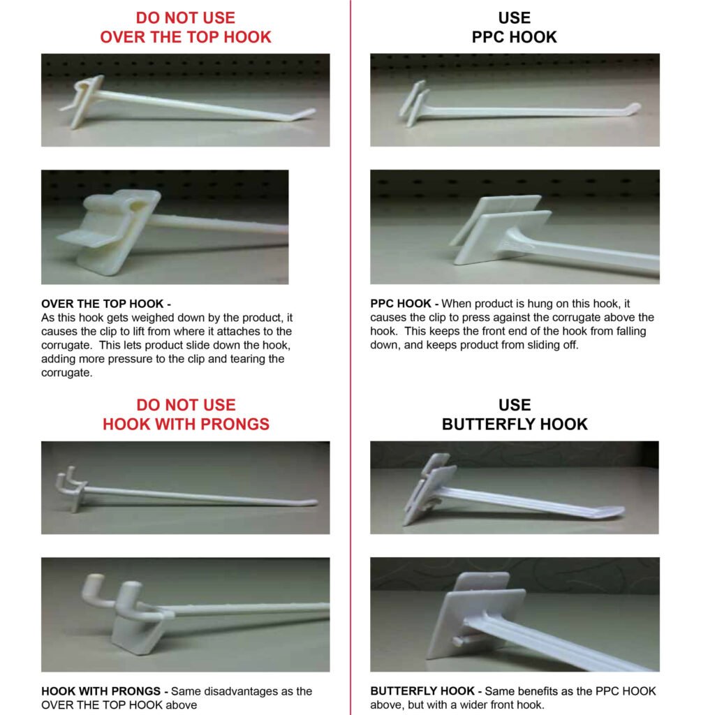 Hooks for Biglots Lanyard Sidekick Cardboard POP Display