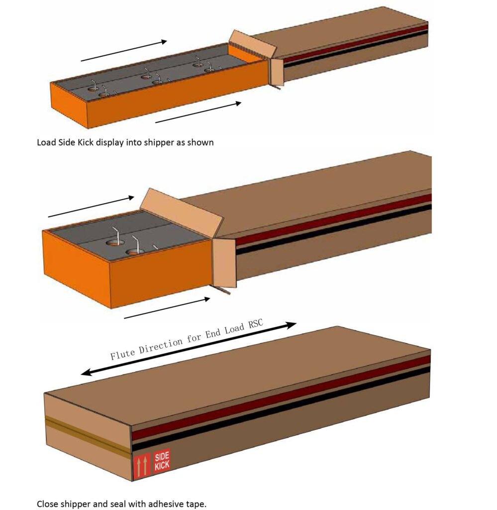 Master carton for Biglots Lanyard Sidekick Cardboard POP Display 1