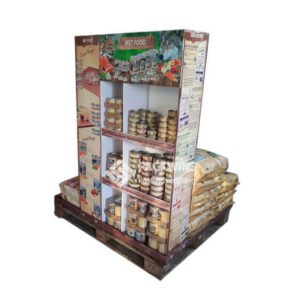 Cardboard-Pallet-POS-Display-for-Pet-Food-Spain-1