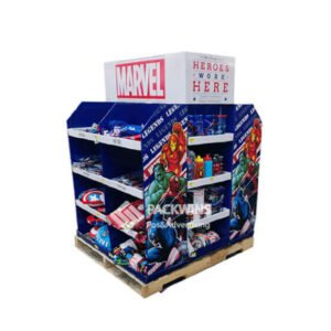 Disney-Marvel-Corrugated-Pallet-Display