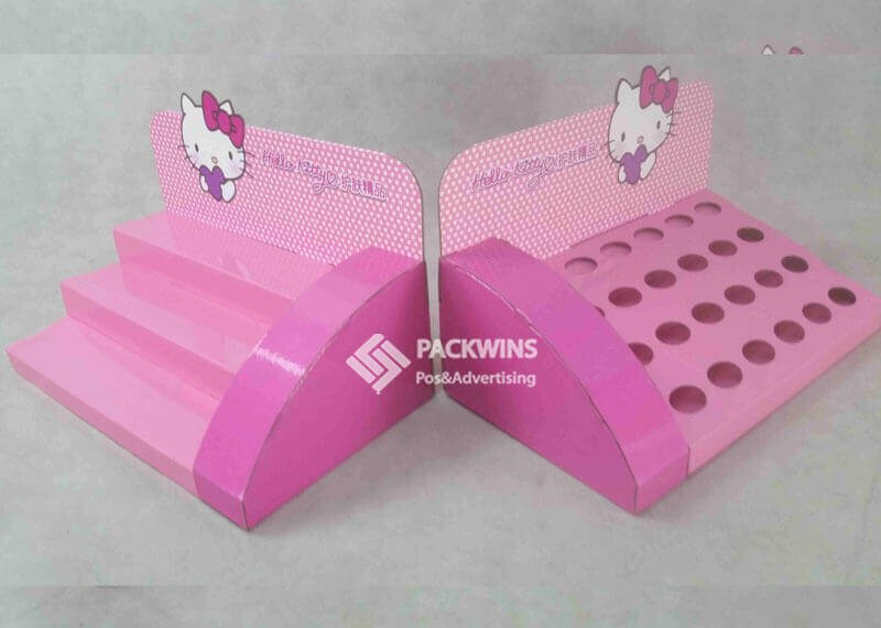 Brand Display Hello-Kitty-Cosmetics-Paper-Display-Table