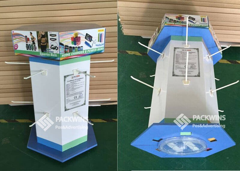 Phone-Charger-and-Power-Bank-Rotating-Corrugate-Display-Stands-4
