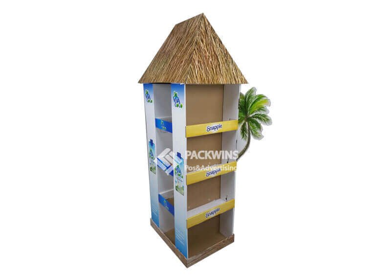 Premium corrugated retail display showcasing strong structure and clean finish