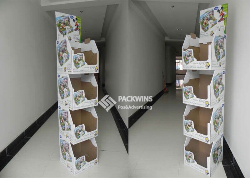 Stackable-Footwear-Cardboard-Display-for-Disney-Napkin-4