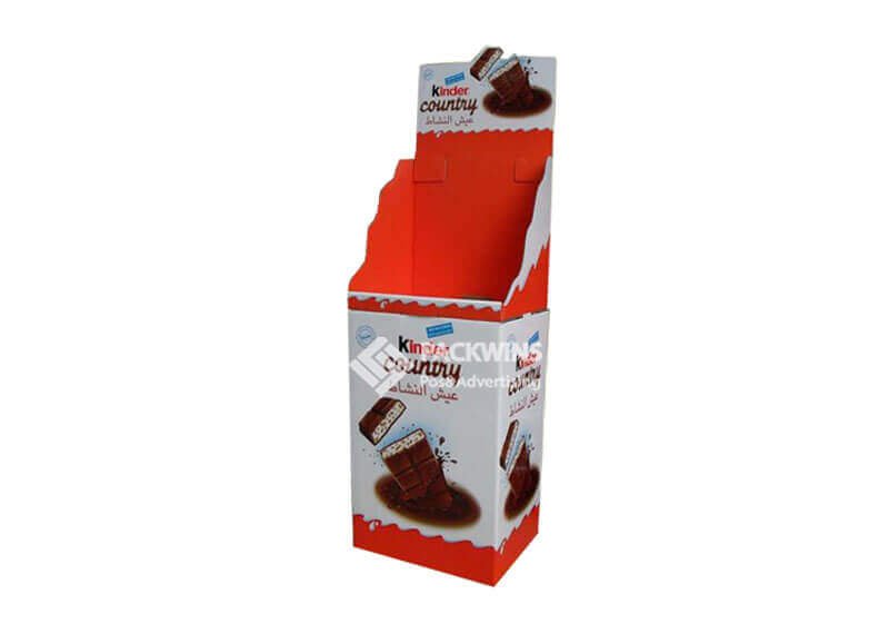 Retail-ready packaging for snack foods on a shelf