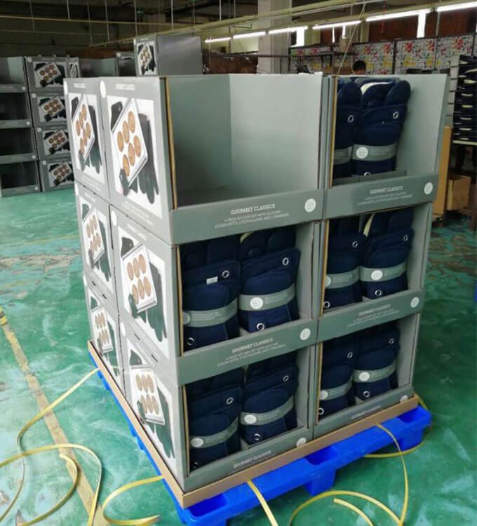 A Packwins designed display being easily assembled