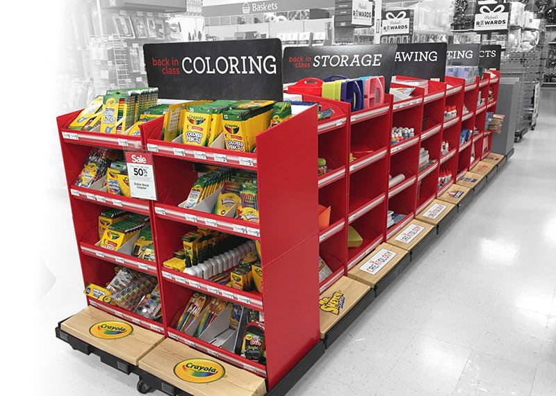 An infographic breaking down the costs of an endcap display