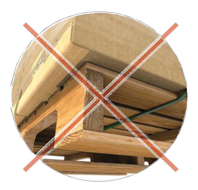 Sam's Club Pallet Overhang