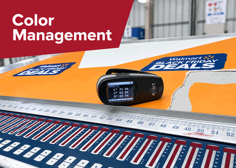Cardboard Stand Color Management