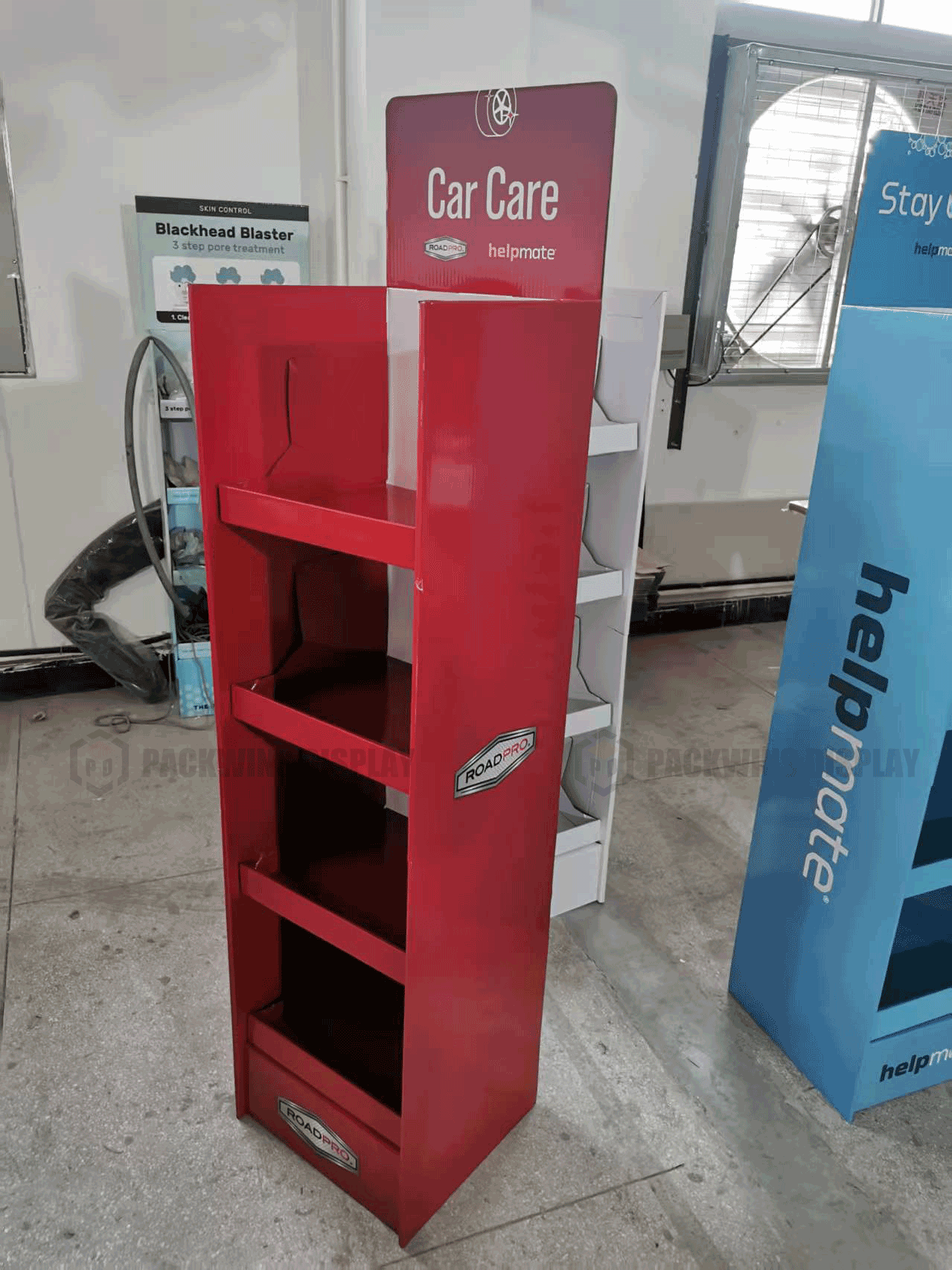 Custom Printed Retail Display A retail display with bold, custom printing and graphics