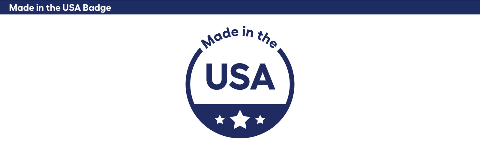 Made in the USA Badge Made in the USA Badge.