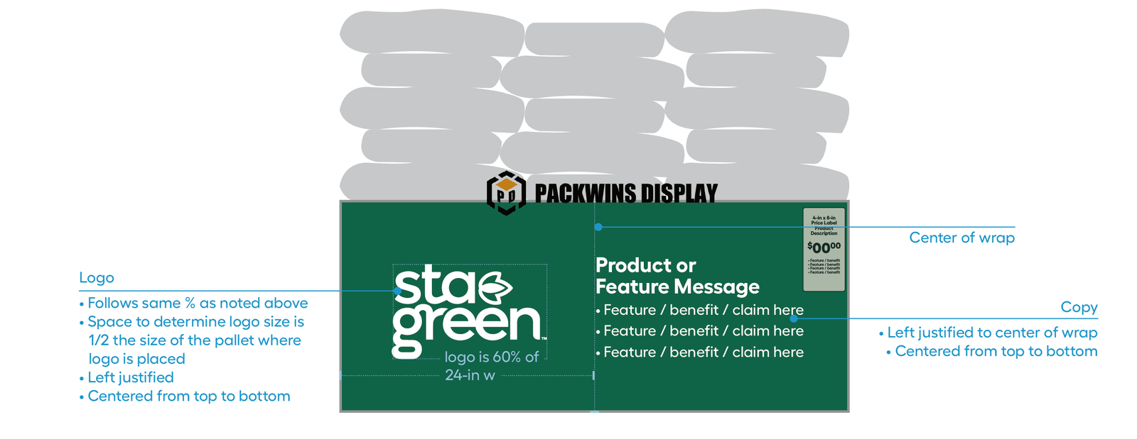 Seasonal Lowe's Display Printed base wrap. Printed base wrap.