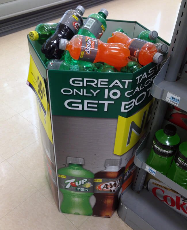 Modern beverage retail displays in supermarket Beverage retail display trends 2026