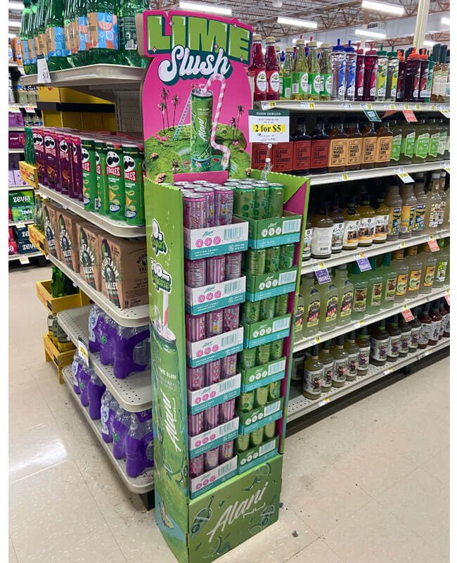 FSDU floor display for liquor store