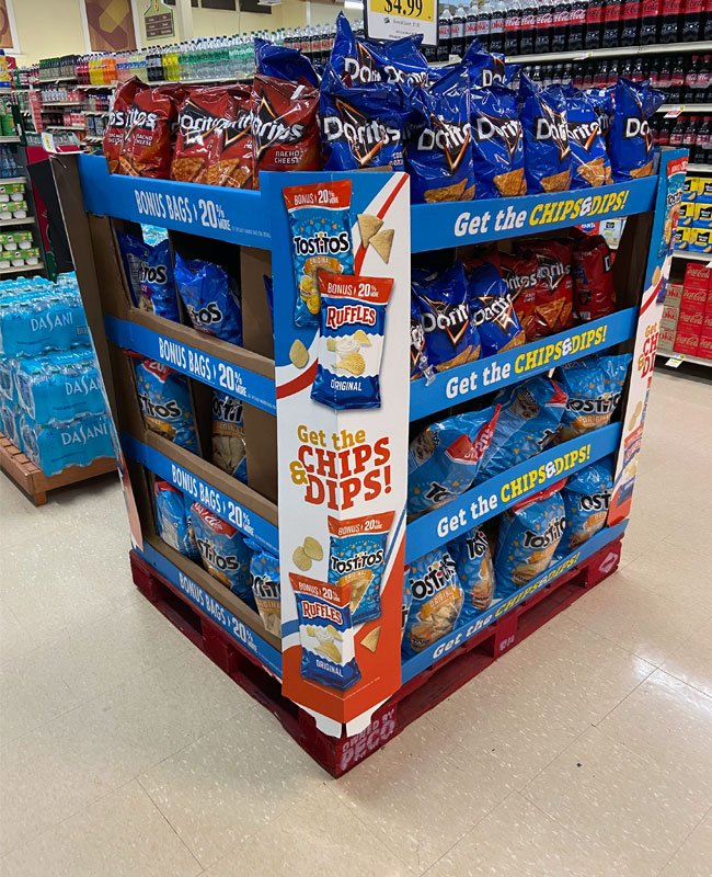 Chips And Dips Pallet Display