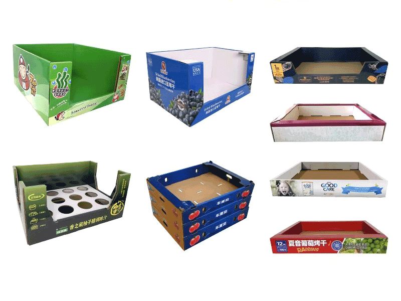 Products for FSDU Displays An FSDU filled with cosmetic products