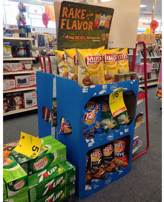 Lay's Rake in the Flavor Chip Display
