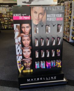 Maybelline Lipsticks Cosmetics End Cap Display