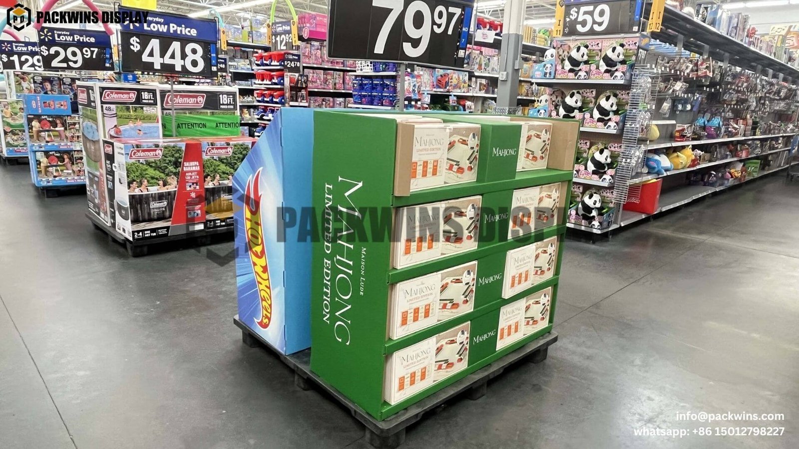 Interactive cardboard display with sensory elements
