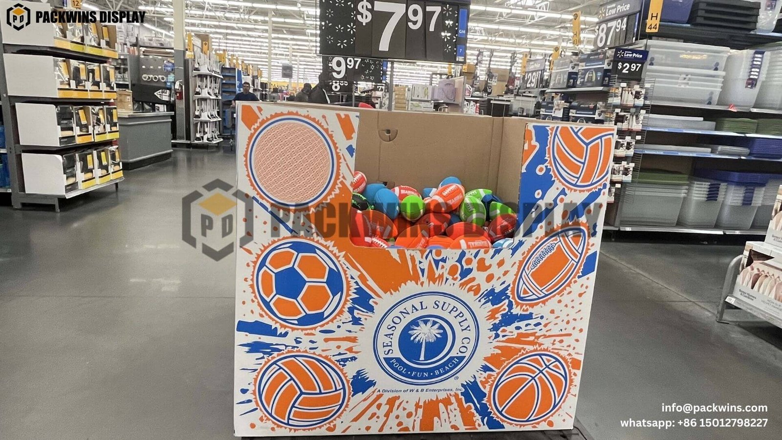 corrugated cardboard used in modern retail displays today