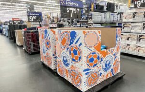 Point of Purchase Retail Display Dumpbin