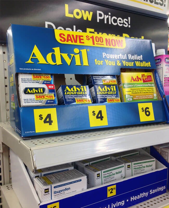 Designing Displays for Dollar Stores A well-designed, compact cardboard display in a dollar store