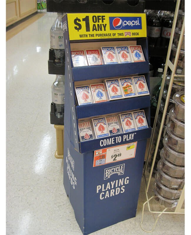 Best Cardboard Display Types Different types of cardboard displays in a retail setting