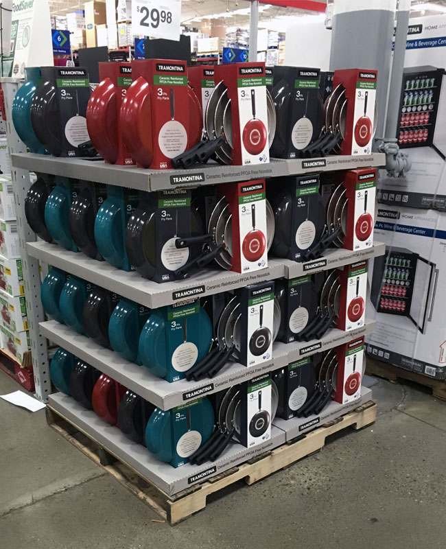 Sam's Club 5 Easies display