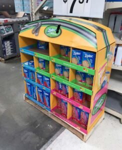 Ziploc Food Storage Bags & Containers Walmart Half Pallet Display